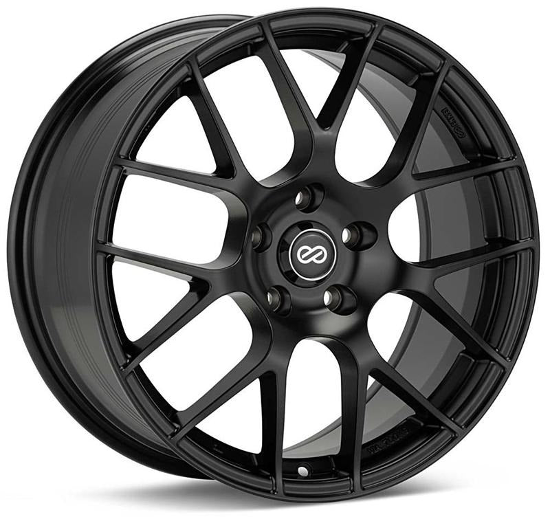 Enkei Raijin 18x8 5x120 32mm Offset 72.6mm Bore Black Wheel (MOQ 40)