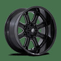 D853 22X10 8X180 G-BLK MILL -18MM