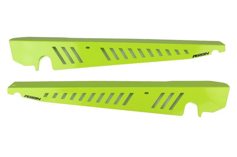 PERRIN Performance Fender Shrouds Neon Yellow - 2015-2021 Subaru WRX / STI