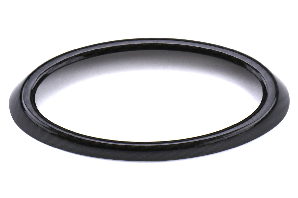 OLM LE Dry Carbon Fiber Front Emblem Frame Overlay - 2018-2021 Subaru WRX / STI