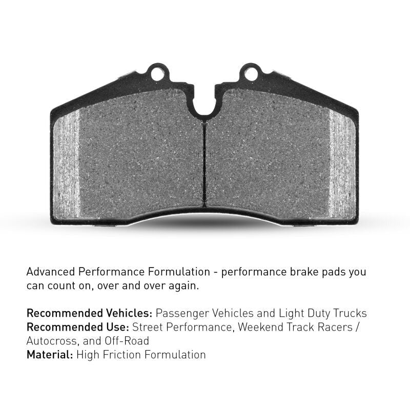 R1 Rear R1 Performance Sport Pads & Hardware Kit - 2004-2017 Subaru STI / 2017-2020 & 2022-2026 Subaru BRZ w/ Brembo