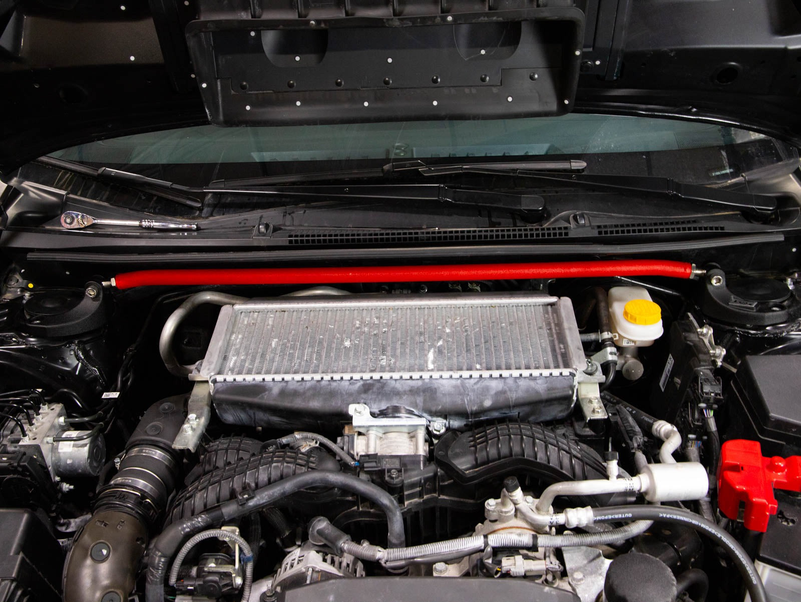 GrimmSpeed Strut Bar (Red) - 2022-2025 Subaru WRX