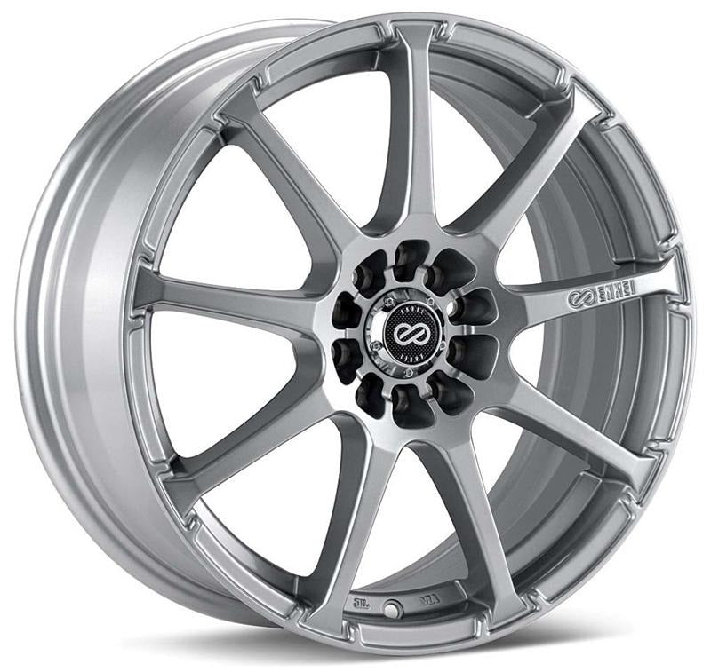 Enkei EDR9 17x7 5x100/114.3 38mm Offset 72.6mm Bore Silver Wheel