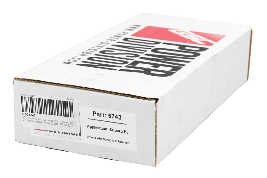 GSC Power-Division Single Valve Spring Set w/ Titanium Retainers - Subaru Models (inc. 2002-2014 WRX / 2004-2021 STI)