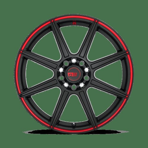 MR142 17X7 5X110/115 S-BLK RED 40MM