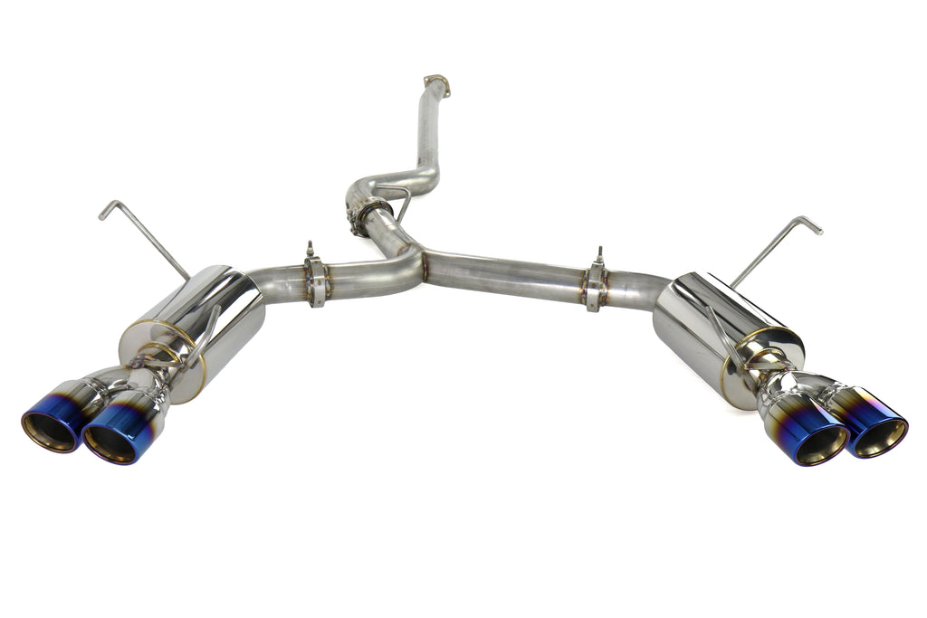 ETS Quiet Cat Back Exhaust System Titanium Tip - 2015-2021 Subaru WRX / STI