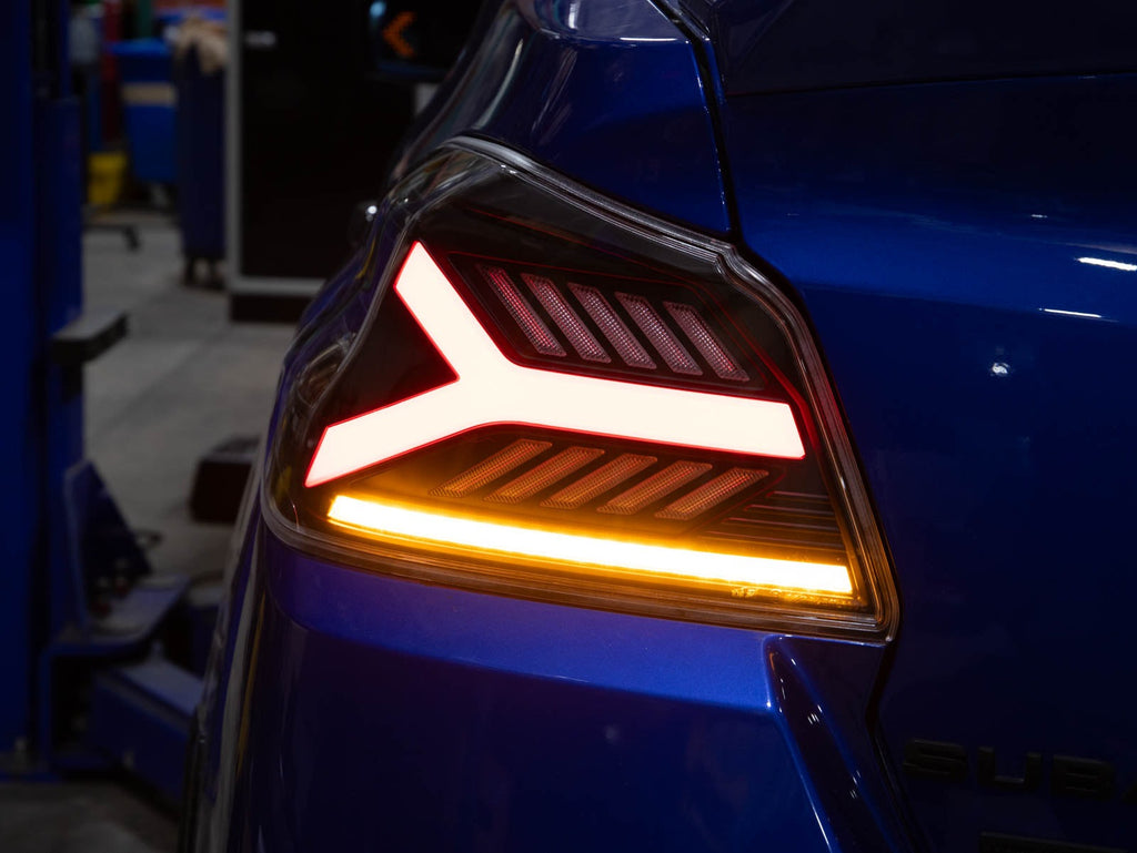 OLM Y-Spec LED Taillights (Clear Lens Red Optic) - 2015-2021 WRX / STI