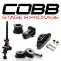 Cobb Stg 2+ Drivetrain Pkg w/ Tall Weighted Shift Knob - Red Knob / Red Lockout - 2004-2021 Subaru STI 6MT